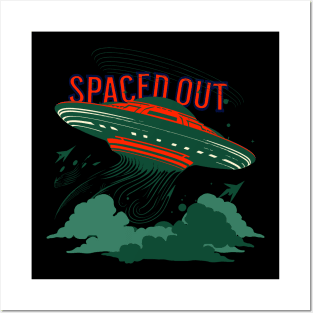 Extraterrestrial Encounter | Spaced Out UFO T-Shirt Design Posters and Art